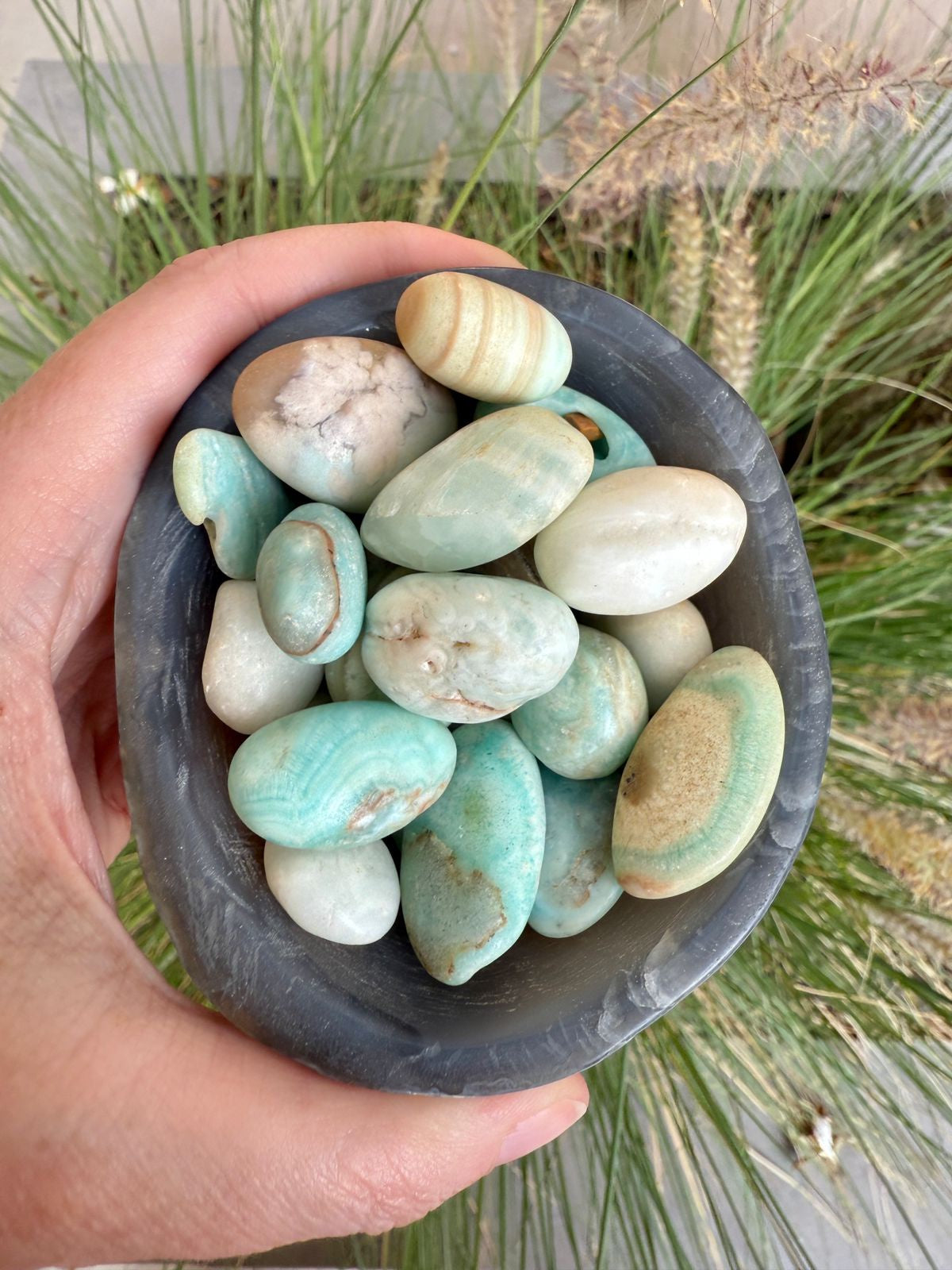 Caribbean Calcite Tumbled Stone – Holly Holistic