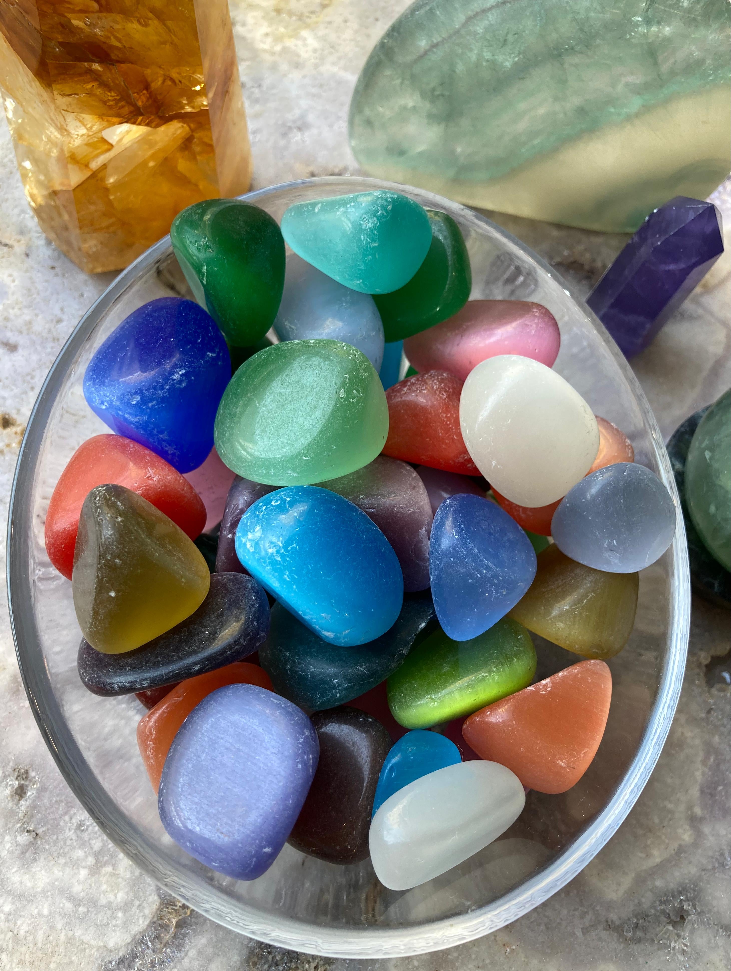 Cats Eye Tumbled Stone – Holly Holistic