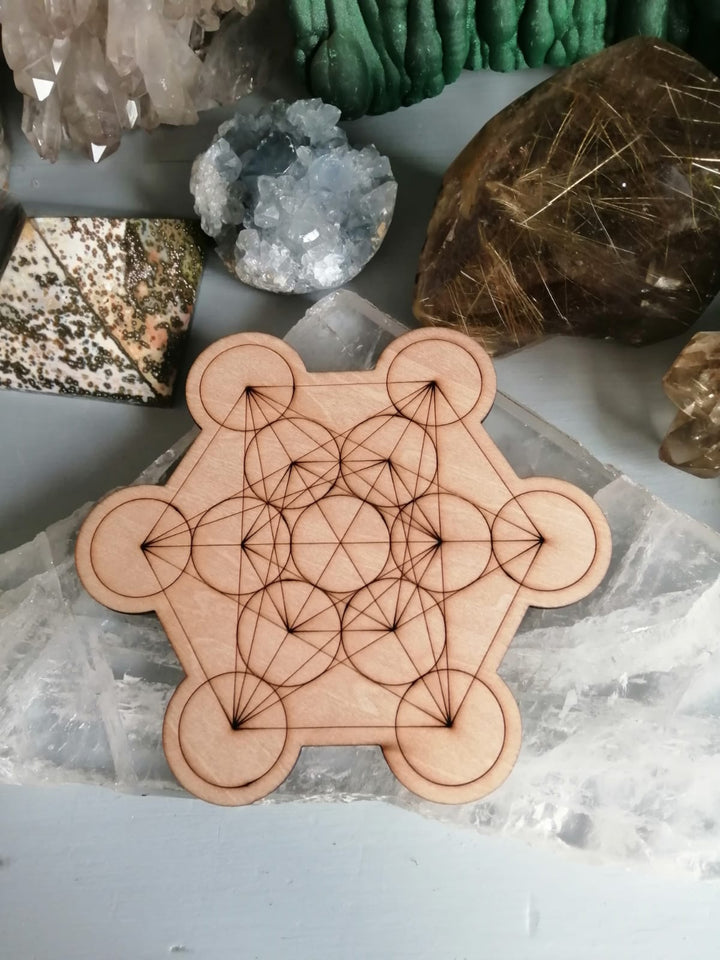 Metatron's Cube Wood Grid 15cm – Holly Holistic