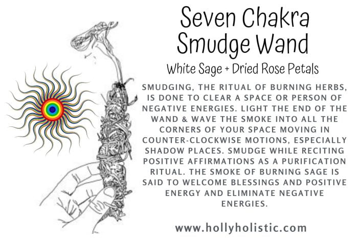 Seven Chakra Smudge Wand